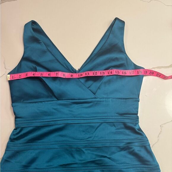 Calvin Klein blue satiny dress - Picture 8 of 14